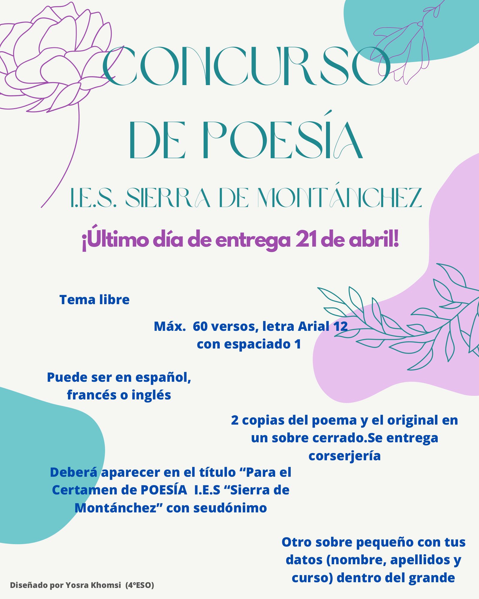 cartel concurso poesia