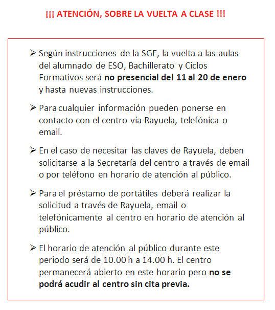 Vuelta Clase Enero 2021