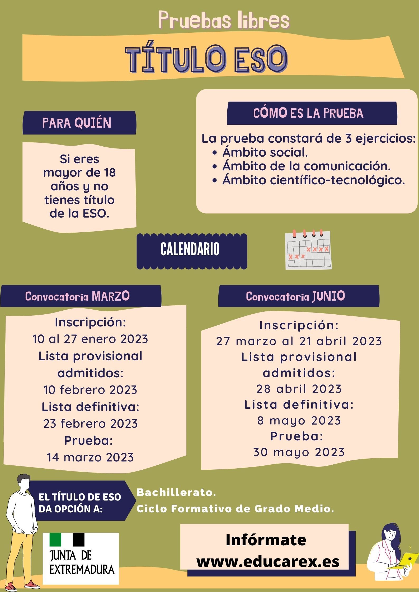 Pruebas libres TITULO ESO