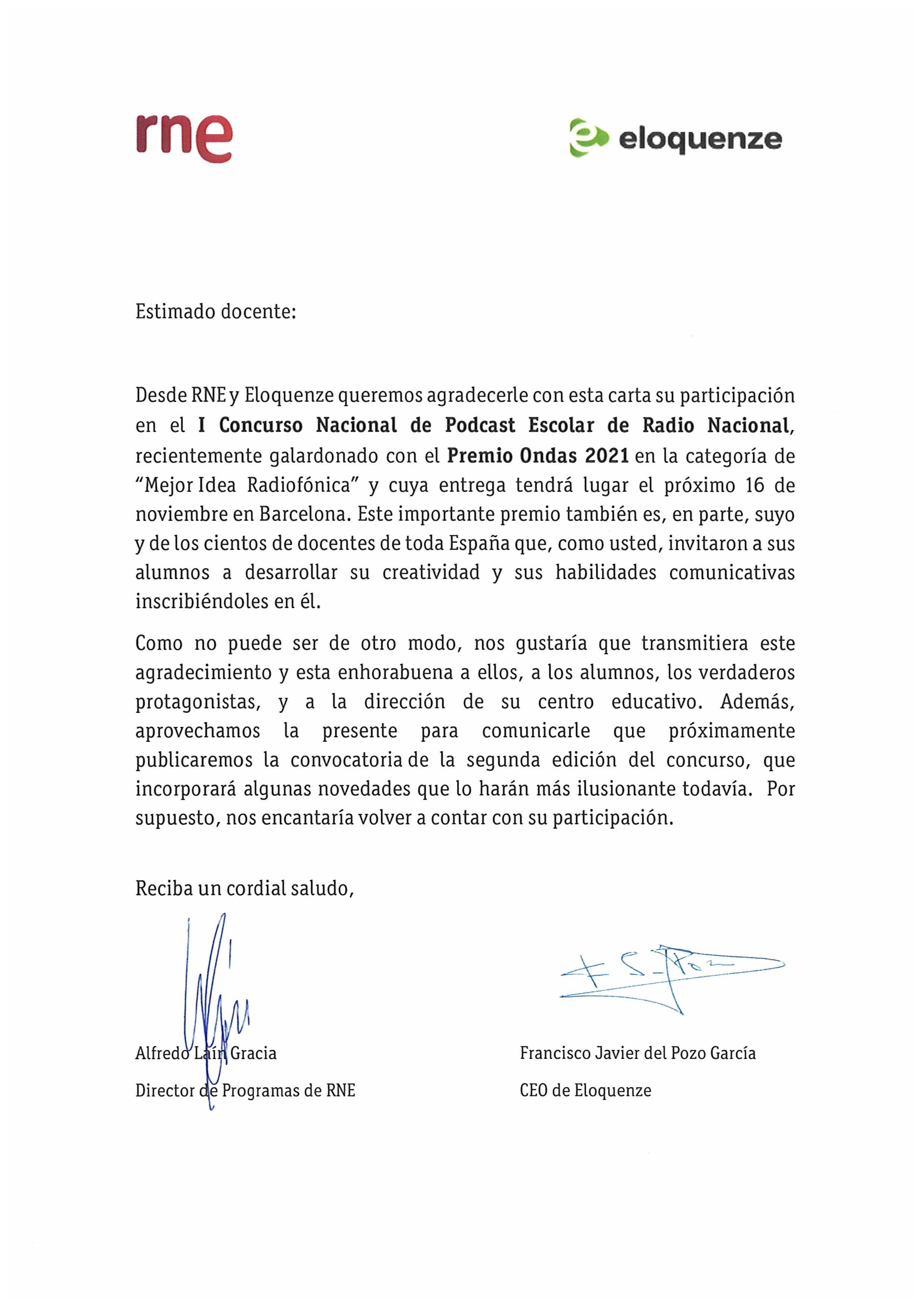 Premios Onda Concurso escolar de podcast 2